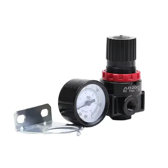 Ar2000 1/4 Pneumatic Pressure Air Source Filter Processor Regulator Gauge Reducing Valve